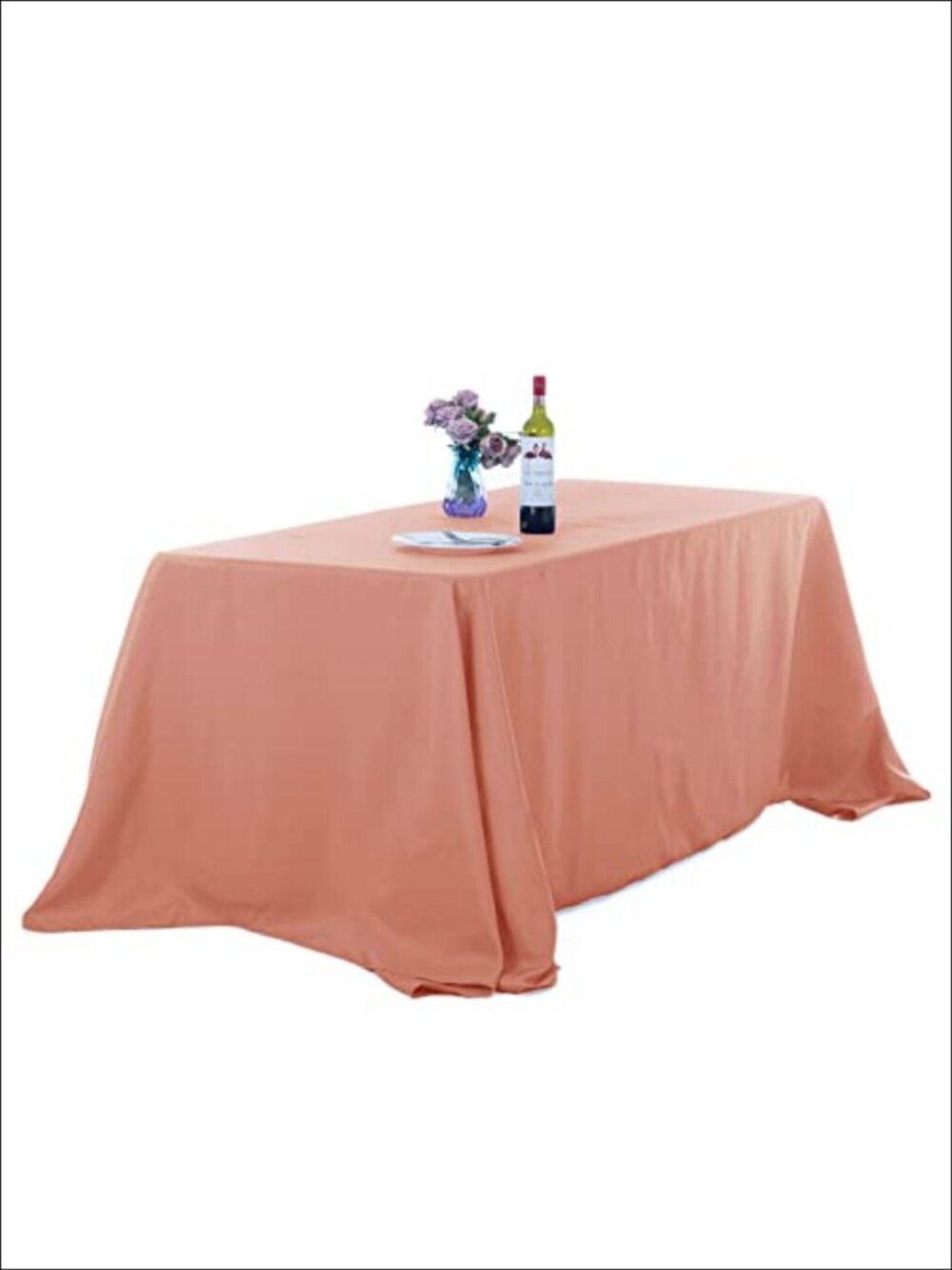 90x156 Inch Rectangular Tablecloth 2 Pack Polyester Fabric Washable for Wedding